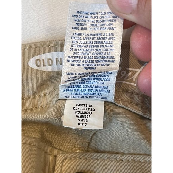 NWT Old Navy Women Chino Pant V/306028 the Flirt Flare Leg Stretch Khaki Size 4 - Picture 9 of 9